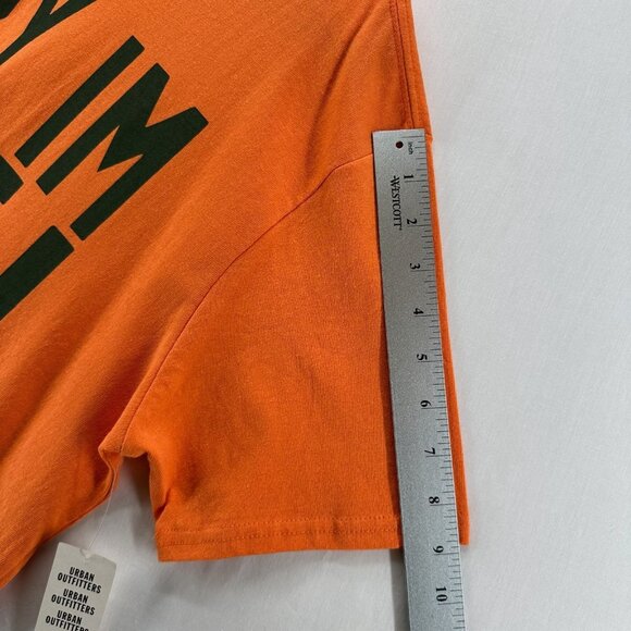 Urban Outfitters Sorry I’m Late Oversized T-Shirt Womens M Short Sleeve Orange - Picture 9 of 15